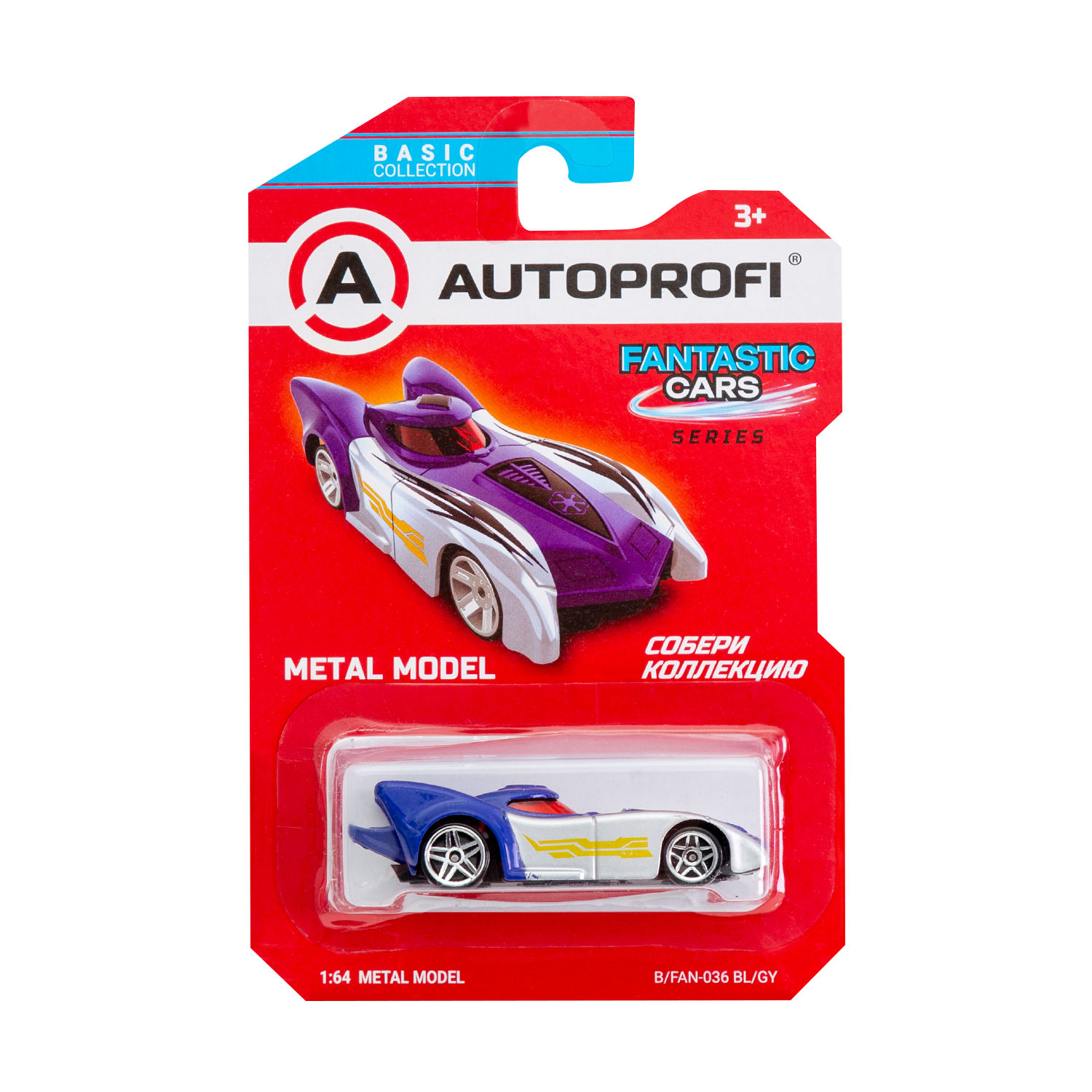 Машинка коллекционная 1:64 Autoprofi Basic серии Fantastic CAR-BASIC-01-TRU в ассортименте CAR-BASIC-01-FAN - фото 37