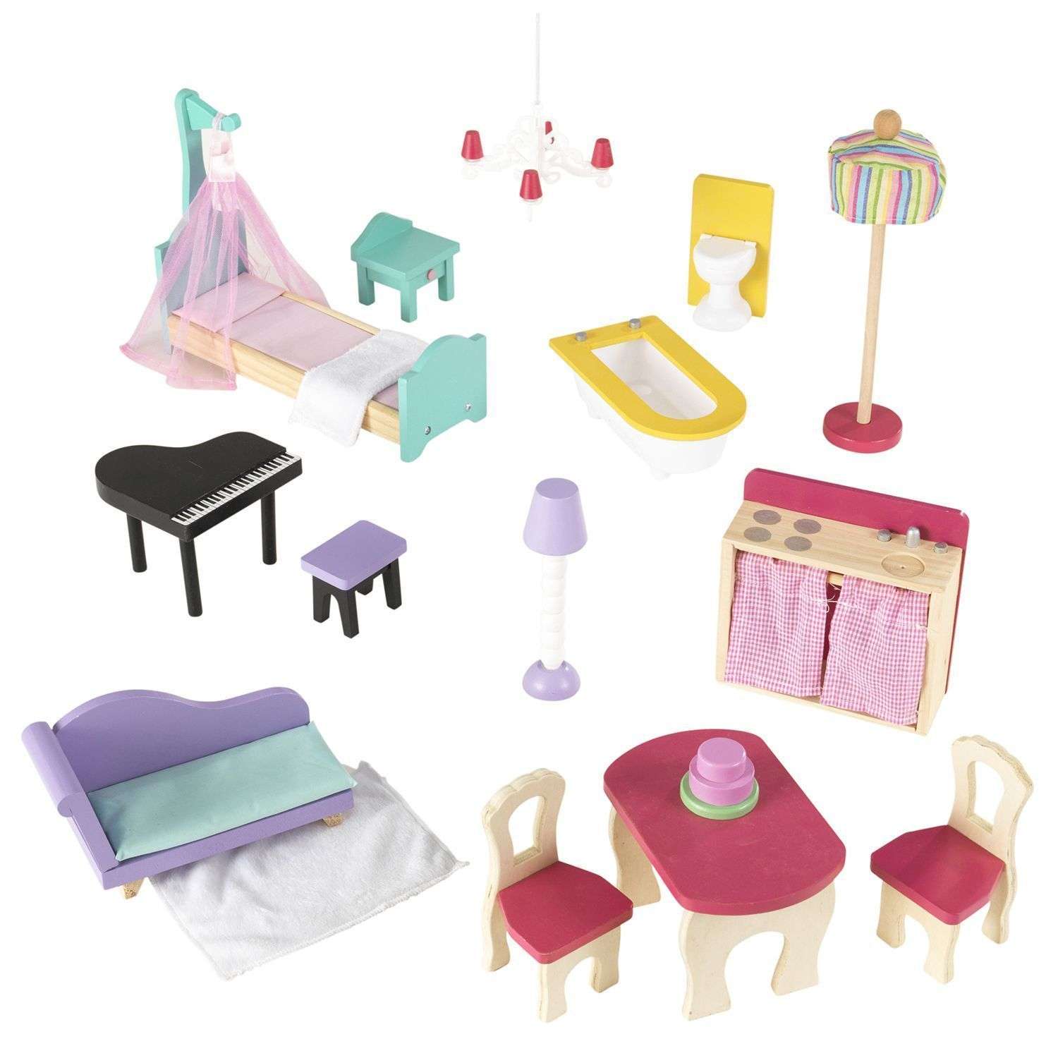 Кукольный домик KidKraft Аннабель с мебелью 17 предметов подарочный 65934_KE 65934_KE - фото 3