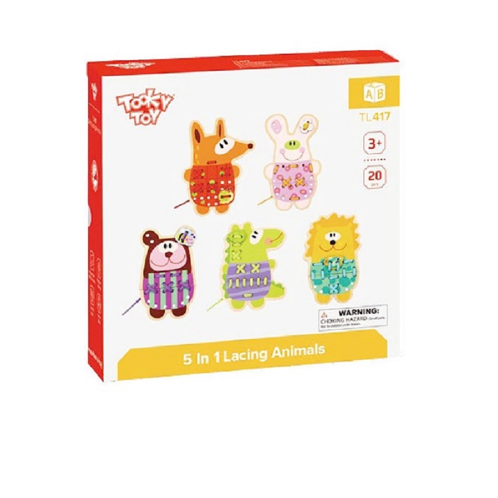 Игровой набор Tooky Toy TL417 Шнуровка Животные - фото 1