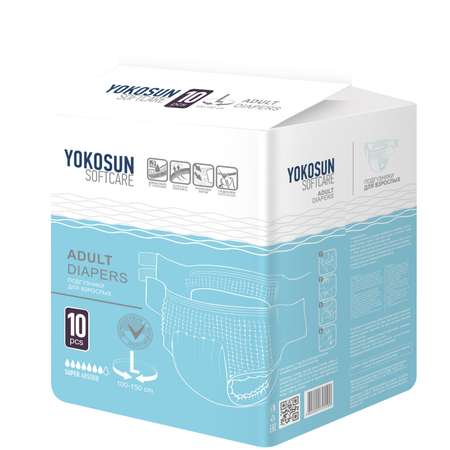 Подгузники YokoSun 10 шт. L