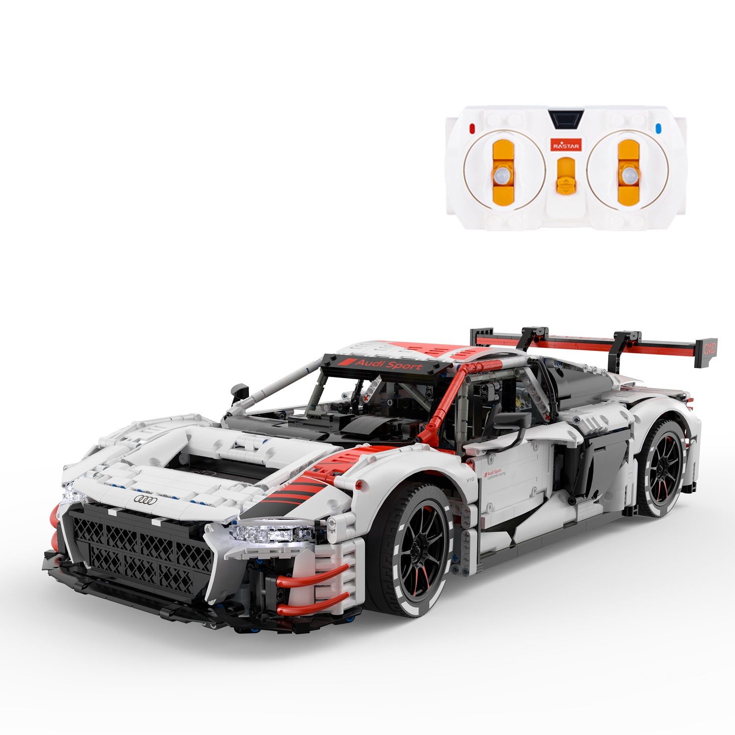 Игрушка транспортная сборная Rastar РУ 1:8 Audi R8 LMS GT3 3322элемента 99300 - фото 2