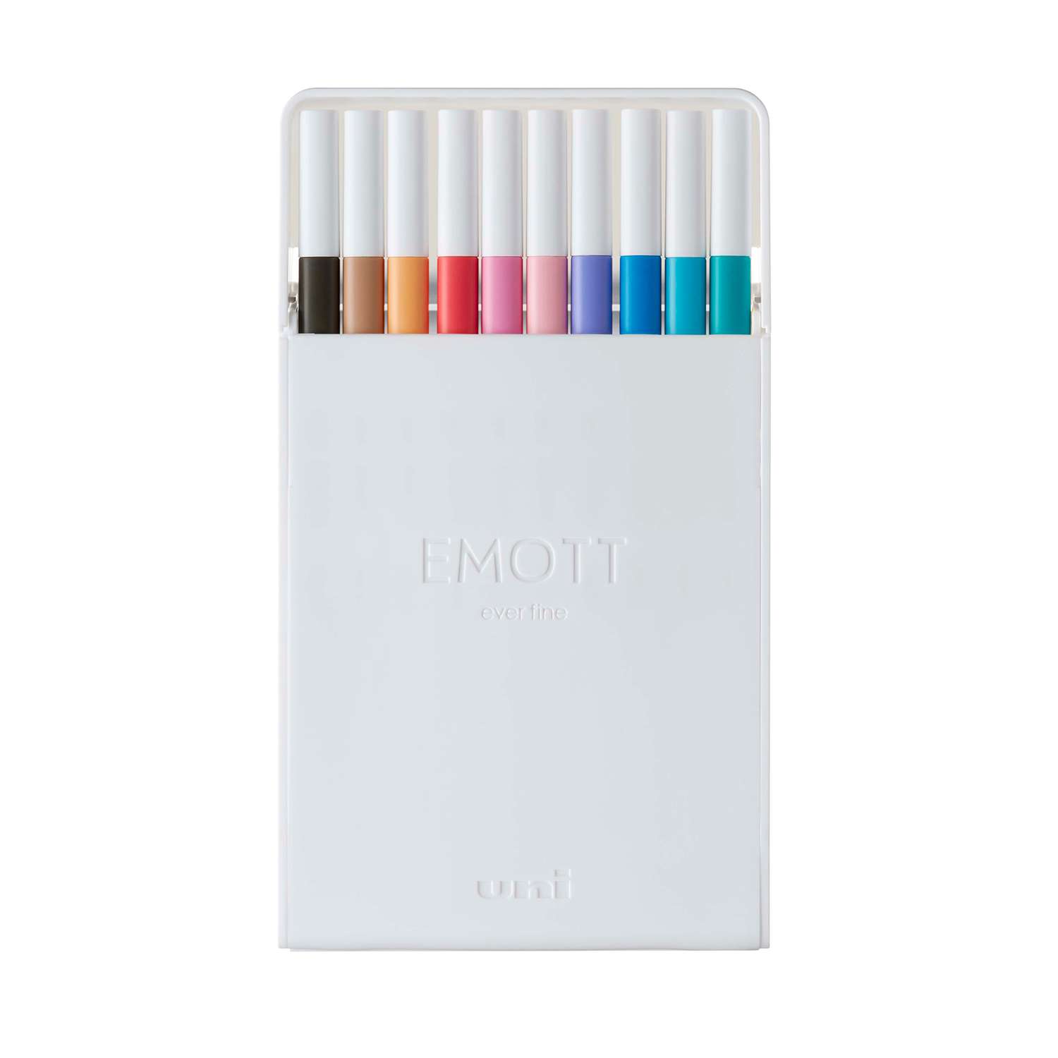 Набор цветных линеров UNI Emott 10 цветов №2 0.4 мм - фото 1