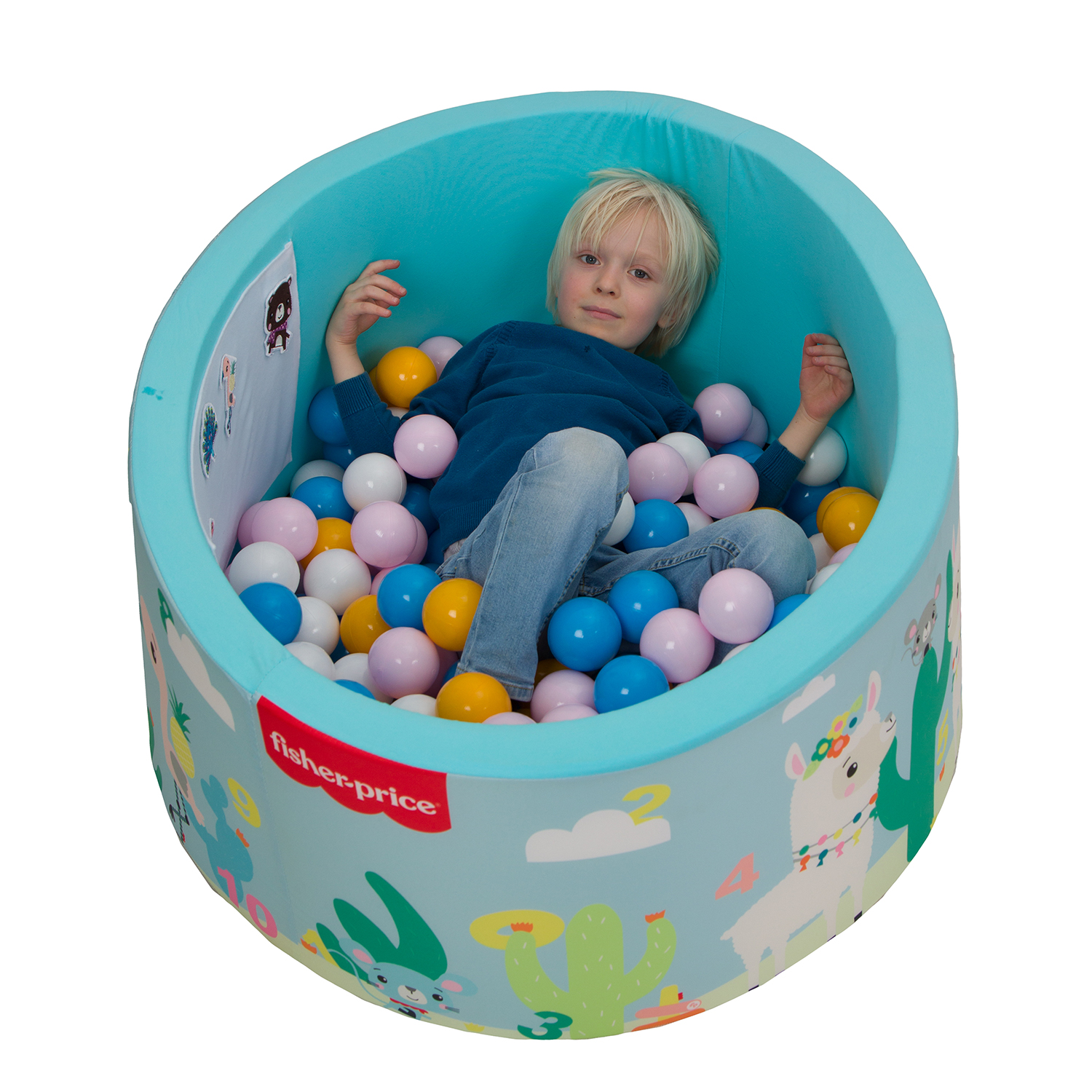 Бассейн Hotenok сухой Fisher Price Изучаем цифры в саванне 40 см 200 шаров Sbh149SP_FP - фото 5