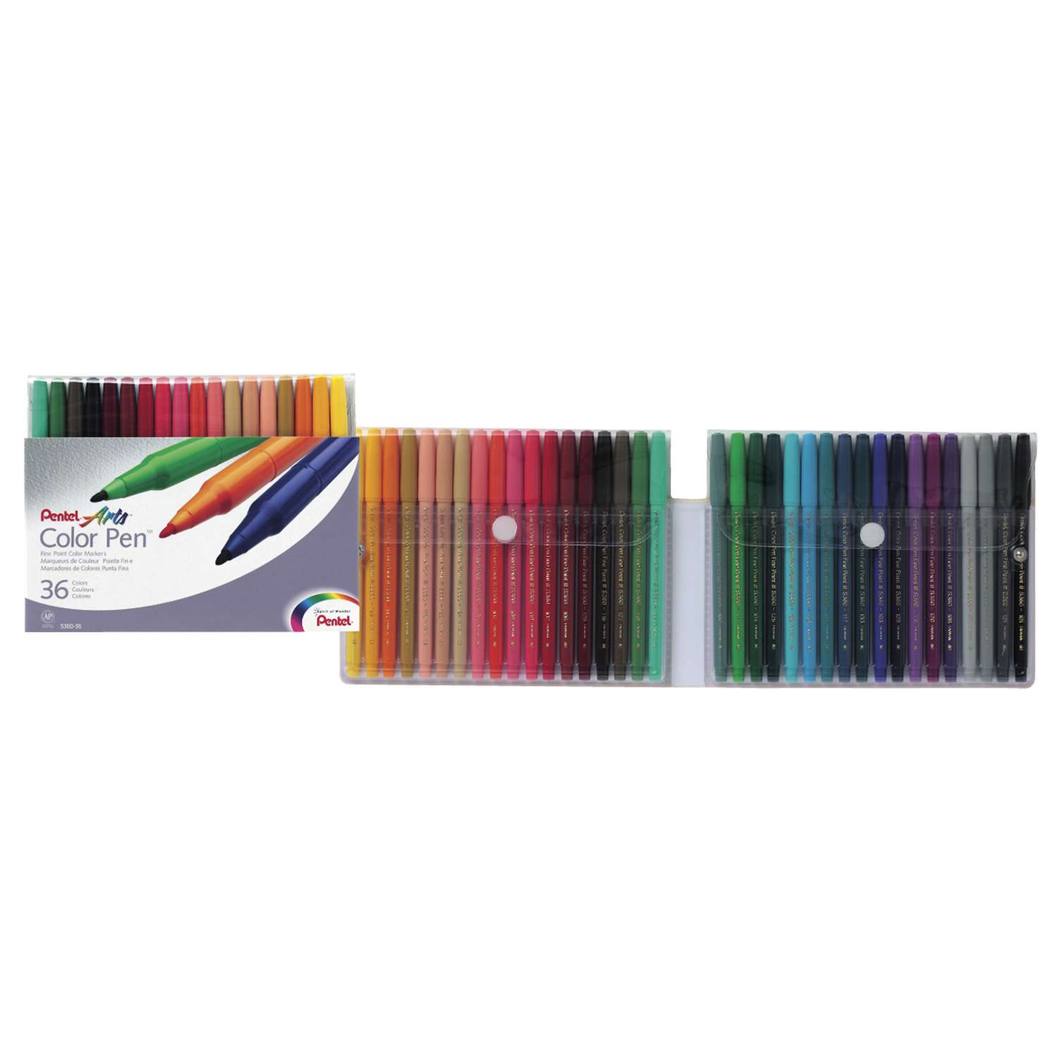 Pentel arts color clearance pen 36