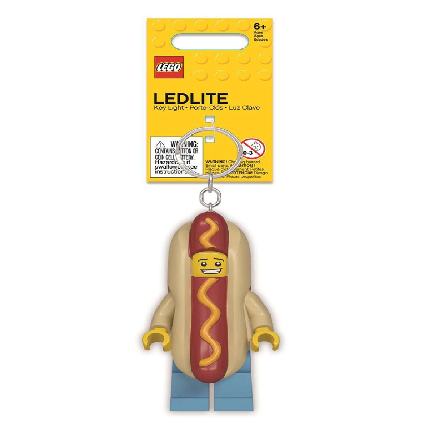 Брелок-фонарик LEGO Хот-дог - фото 1