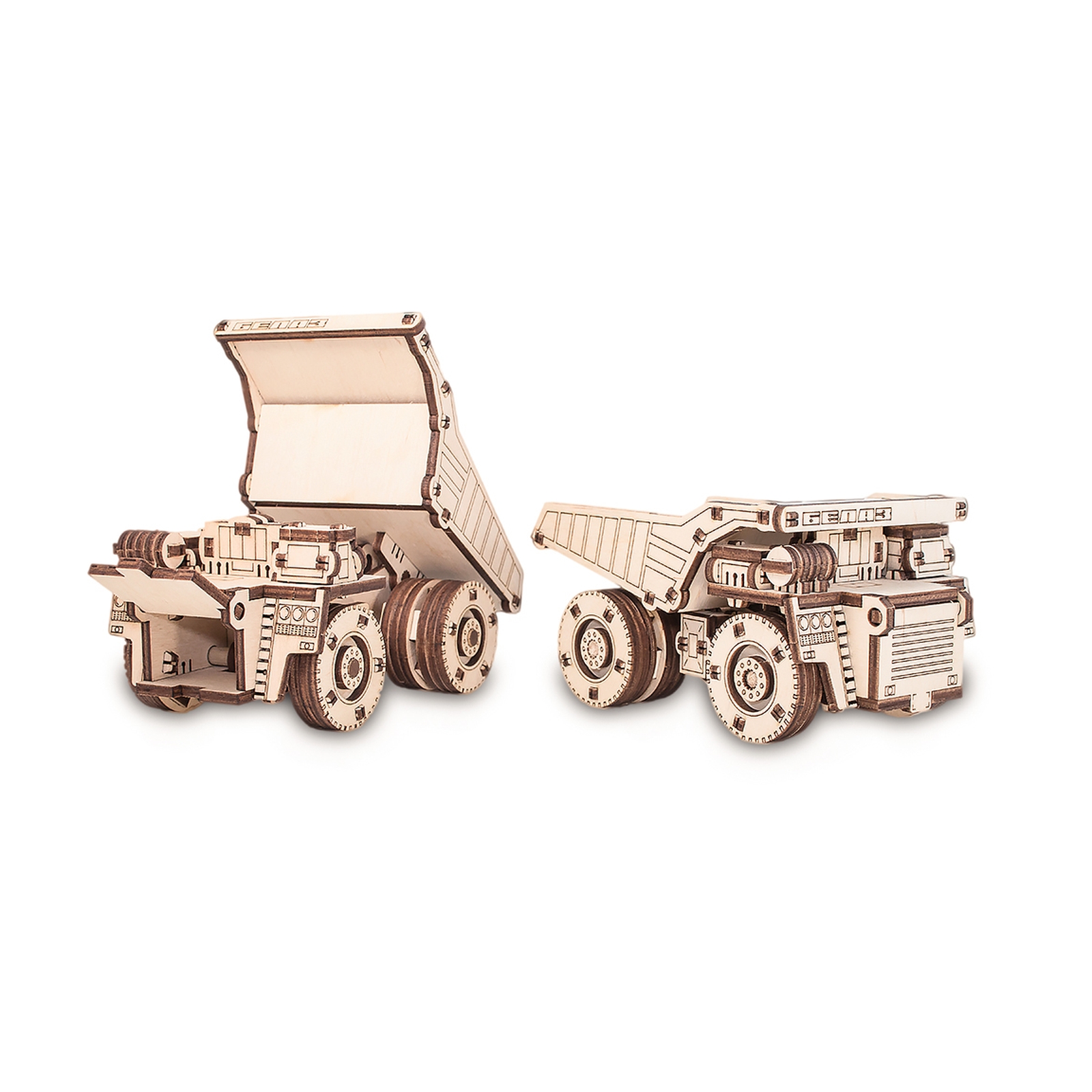 Конструктор Eco Wood Art (EWA) Belaz Mini - фото 3