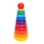 Пирамидка детская Green Plast Гигант 10 колец высота 57см развивающая игрушка