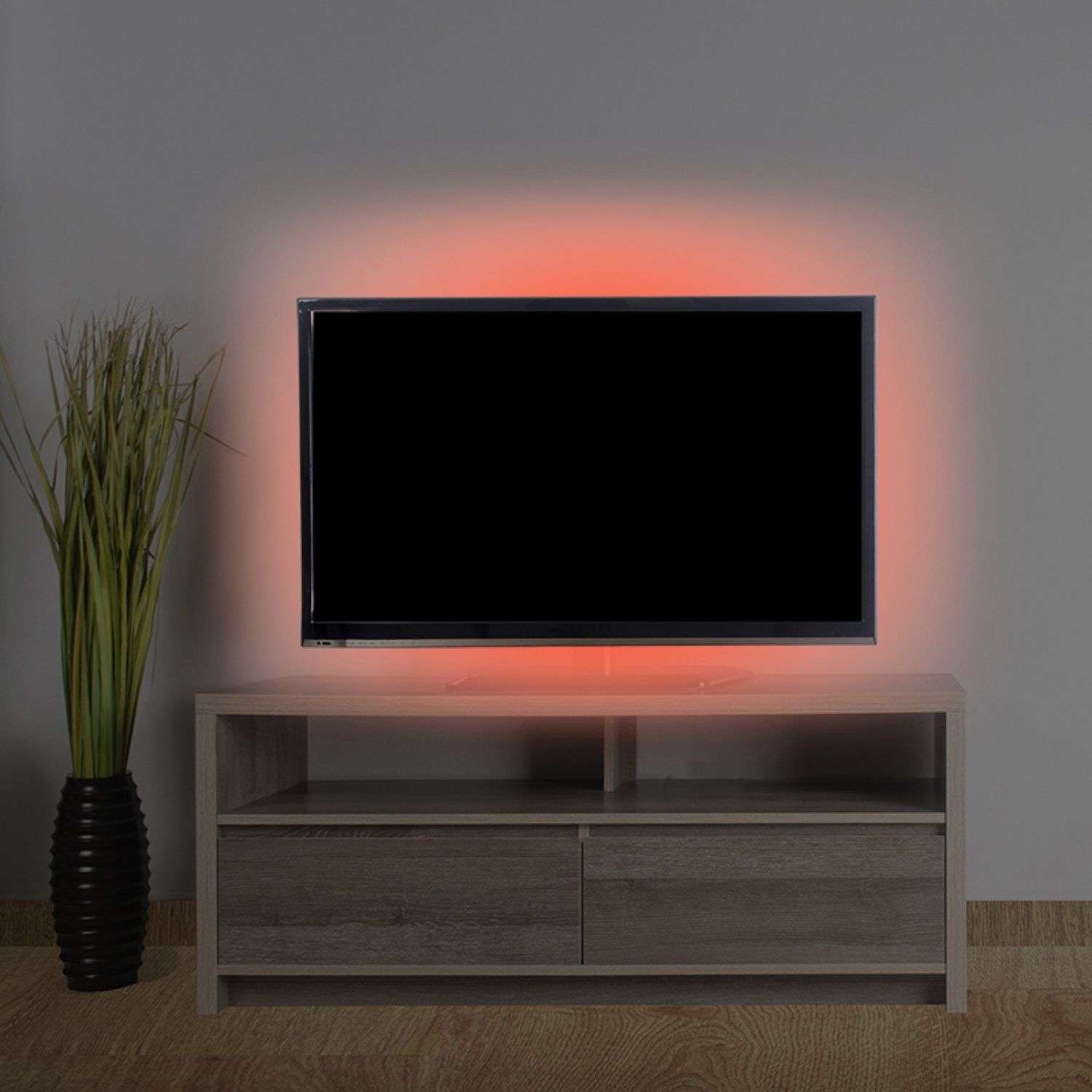 Светодиодная лента LAMPER красная USB с клеевым основанием для подсветки телевизора и компьютера 1 метр - фото 6