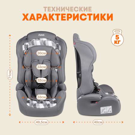 Детское автокресло ZLATEK УУД ZL513 Lux гр.I/II/III фьюжн
