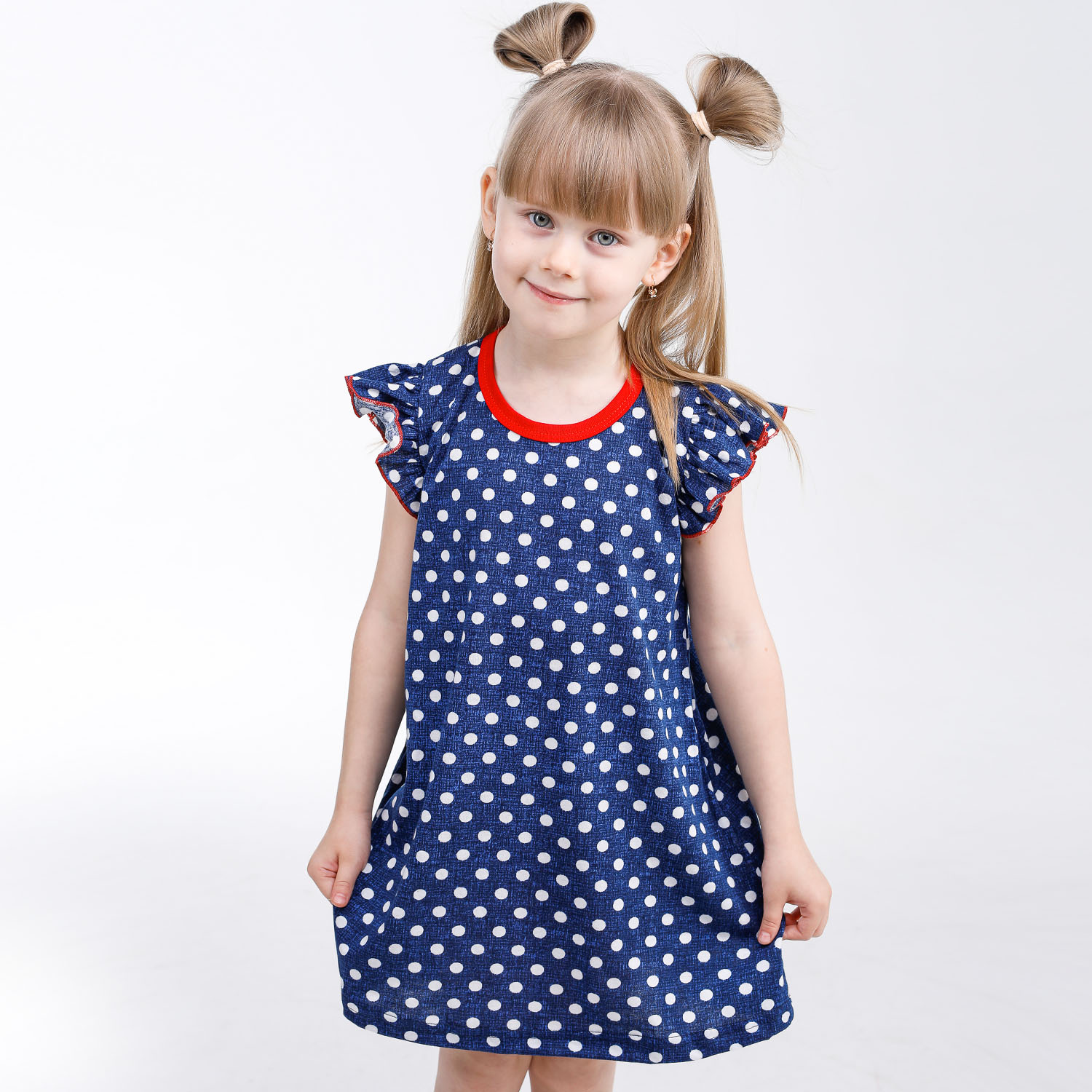 Платье Babycollection 00-00025432синий белый красный - фото 1