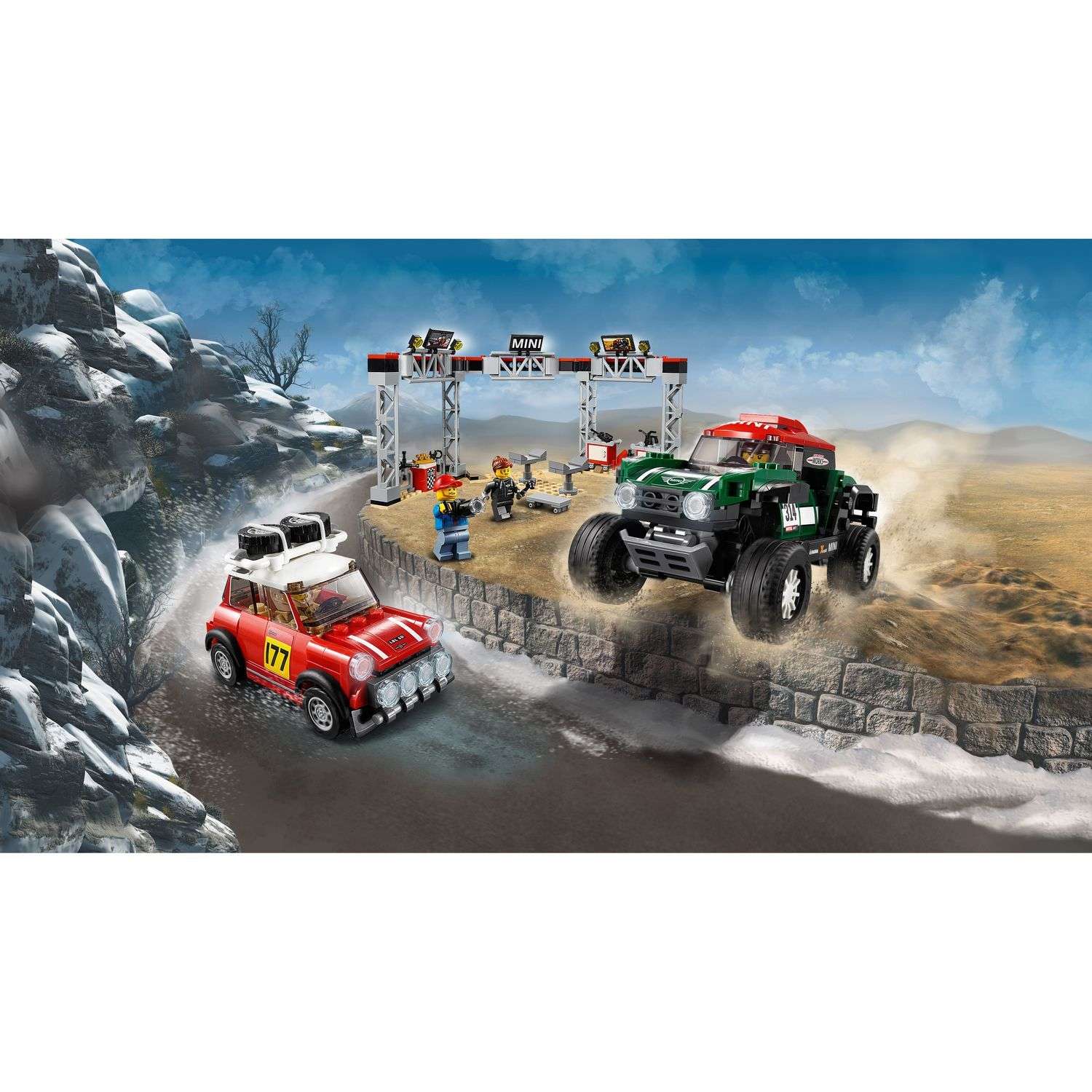 Конструктор LEGO Speed Champions Автомобили 1967 Mini Cooper S Rally+2018 Mini Cooper 75894 - фото 5