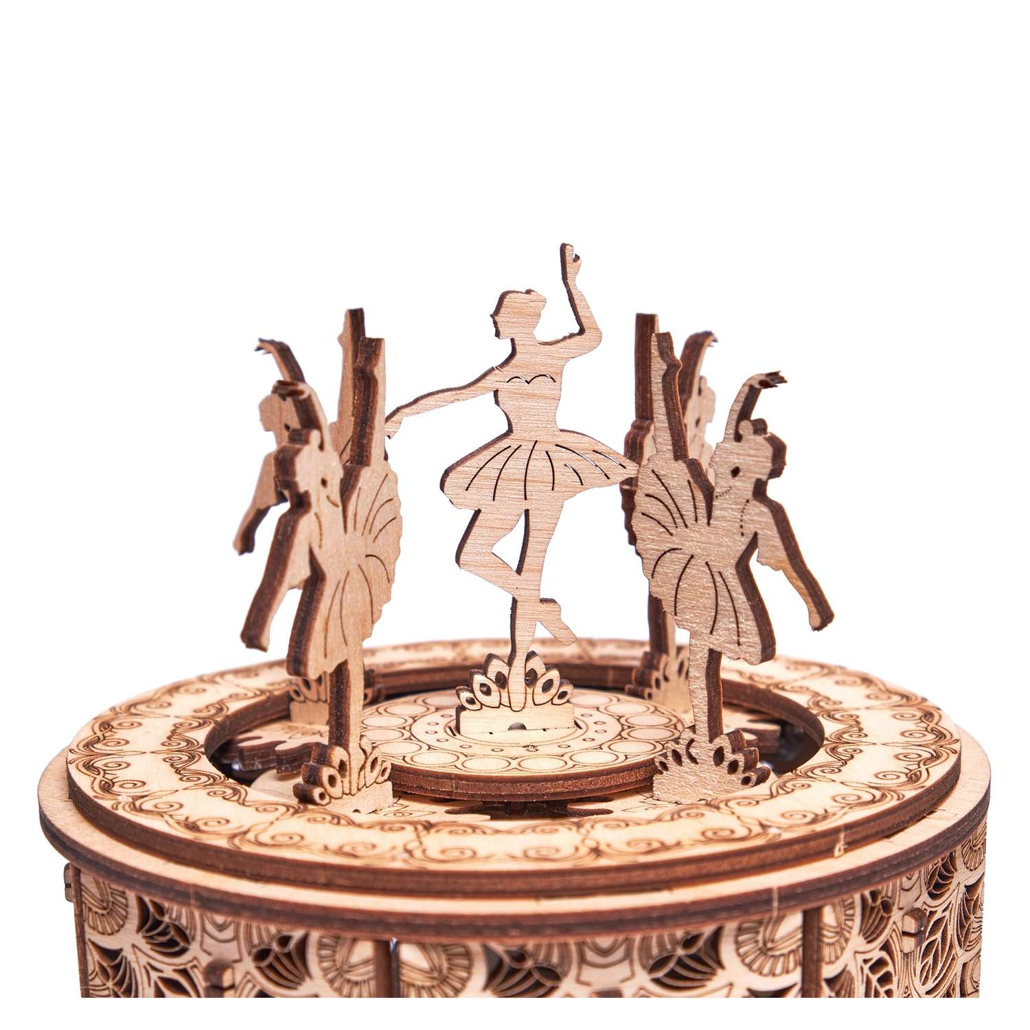 Модель сборная Wood Trick Музыкальная шкатулка Танцующие балерины - фото 4