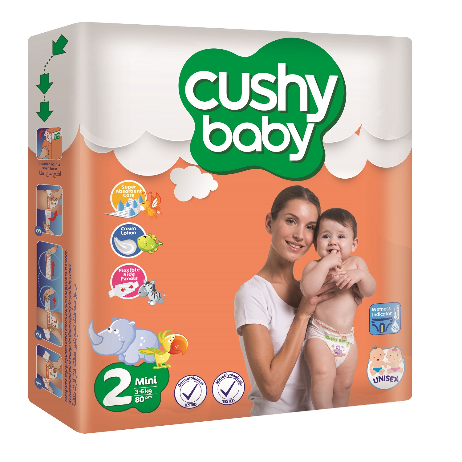 Подгузники CUSHY BABY S - фото 2