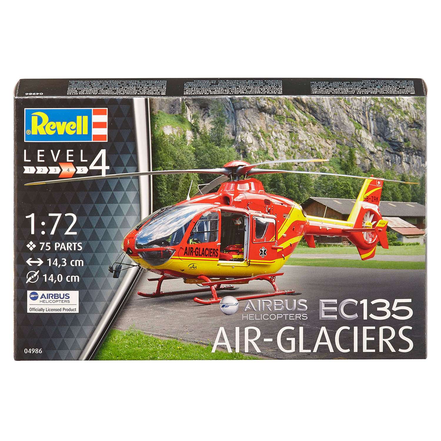 Сборная модель Revell Многоцелевой легкий вертолет EC135 авиакомпании Air-Glaciers 04986 - фото 4