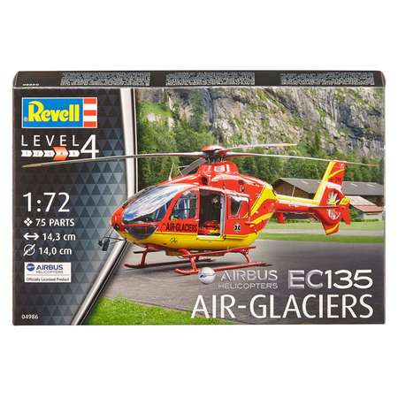 Сборная модель Revell Многоцелевой легкий вертолет EC135 авиакомпании Air-Glaciers