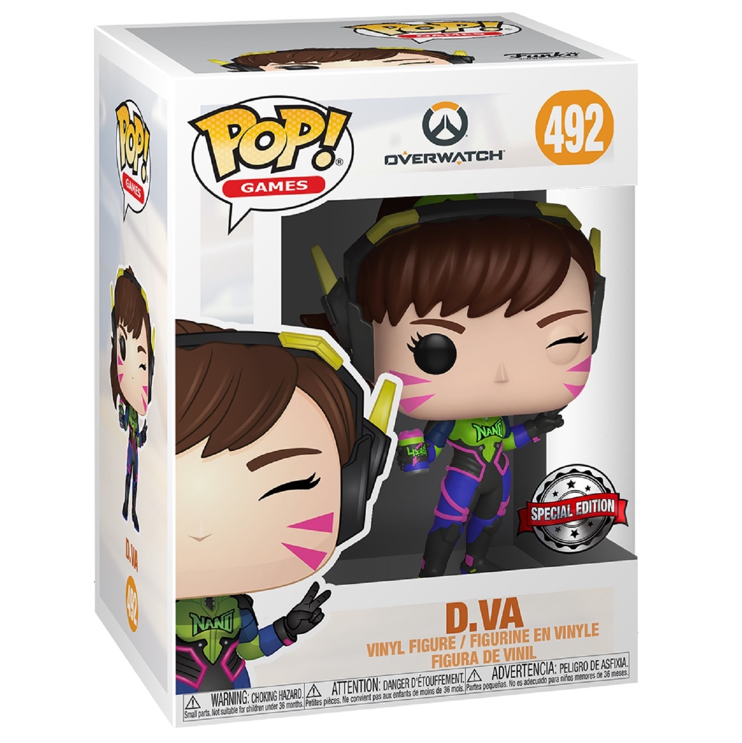 Игрушка Funko Pop Games Overwatch Dva nano cola Fun2204 - фото 2