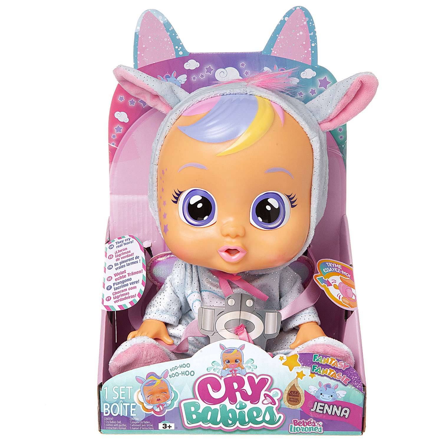 Кукла IMC Toys Плачущий младенец Jenna 31 см 91764 - фото 3