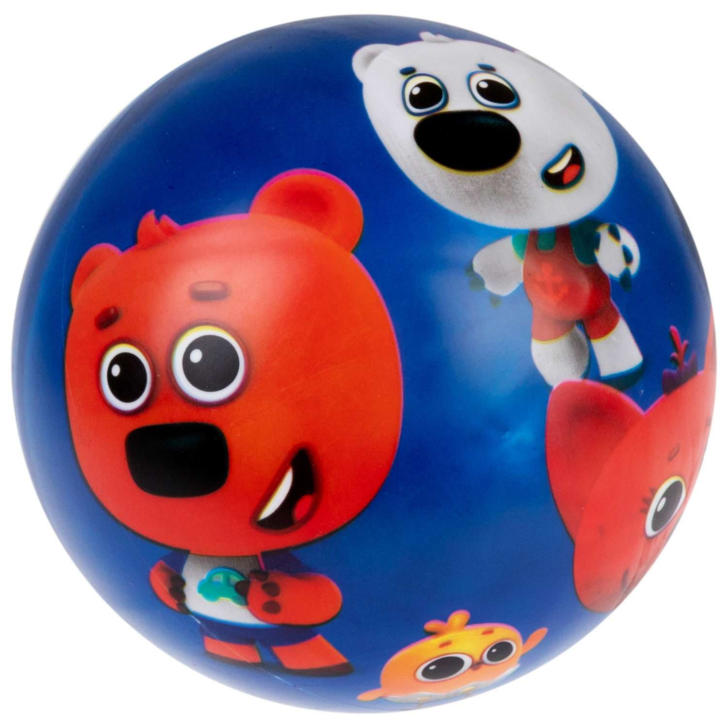 Мяч детский 23 см 1TOY Ми-Ми-Мишки резиновый надувной для ребенка игрушки для улицы синий - фото 1