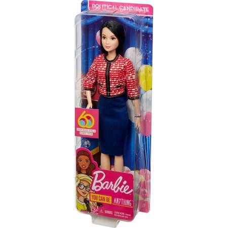 Кукла Barbie к 60летию Кем быть Политик GFX28