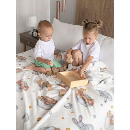 Плед Baby Nice micro flannel Спящие мишки 75х100 см