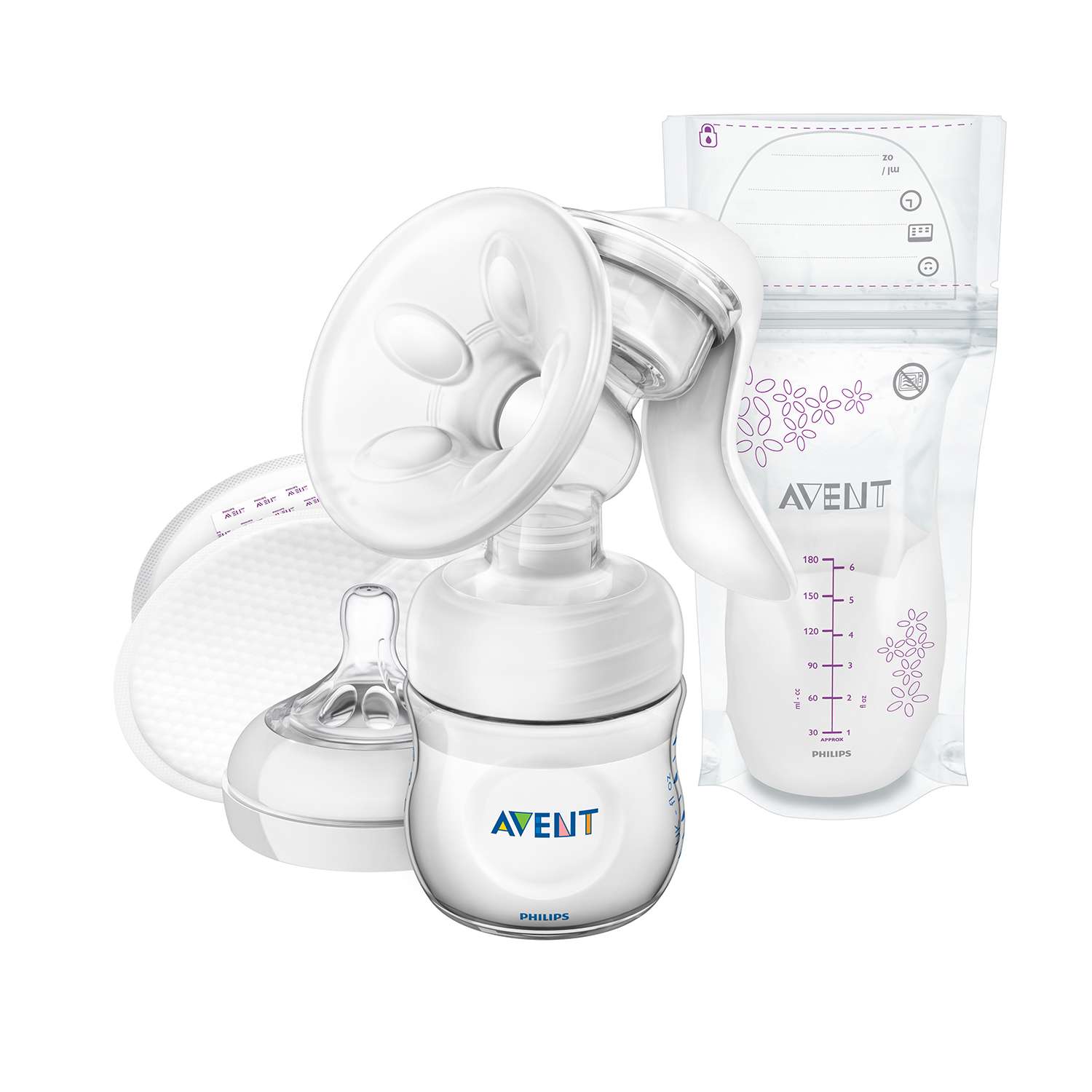 Молокоотсос Philips Avent Natural с пакетами SCF330/50 - фото 1