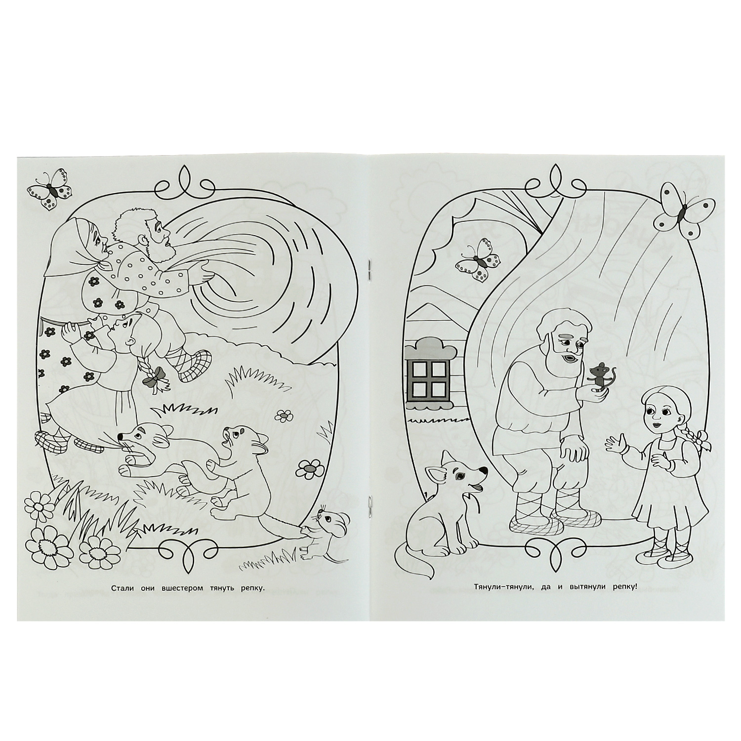Книга Умка Сказка-раскраска Репка Курочка Ряба 332063 - фото 3