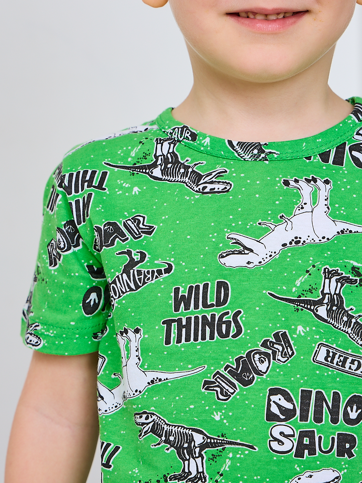 Костюм Mil Art kids 1902201547SUIT-SHORTS-LETO-GREEN - фото 8