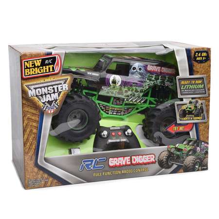 Машина р/у New Bright Monster Jam GRAVE DIGGER 1:10