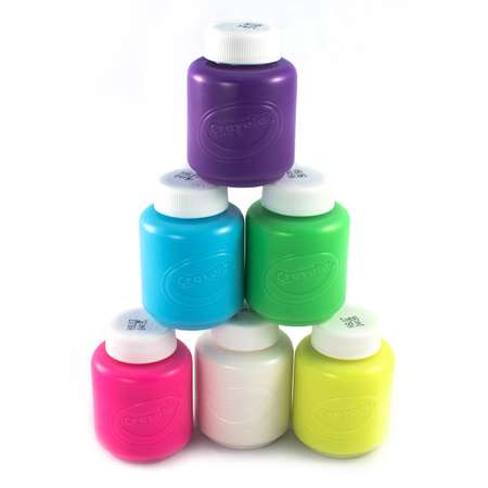 Краски Crayola неоновые 6 цветов 54-2391