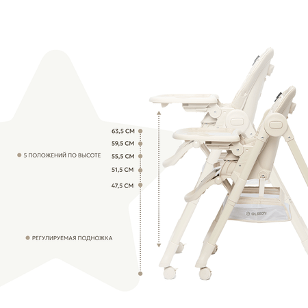 Стульчик для кормления Olsson Premiero Cream M11