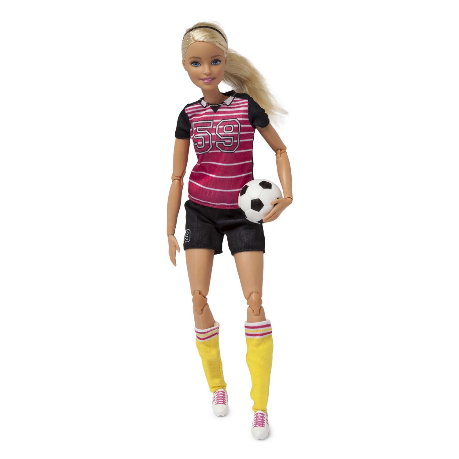Куклы-спортсменки Barbie Футболистка Блондинка DVF68/DVF69 - фото 2