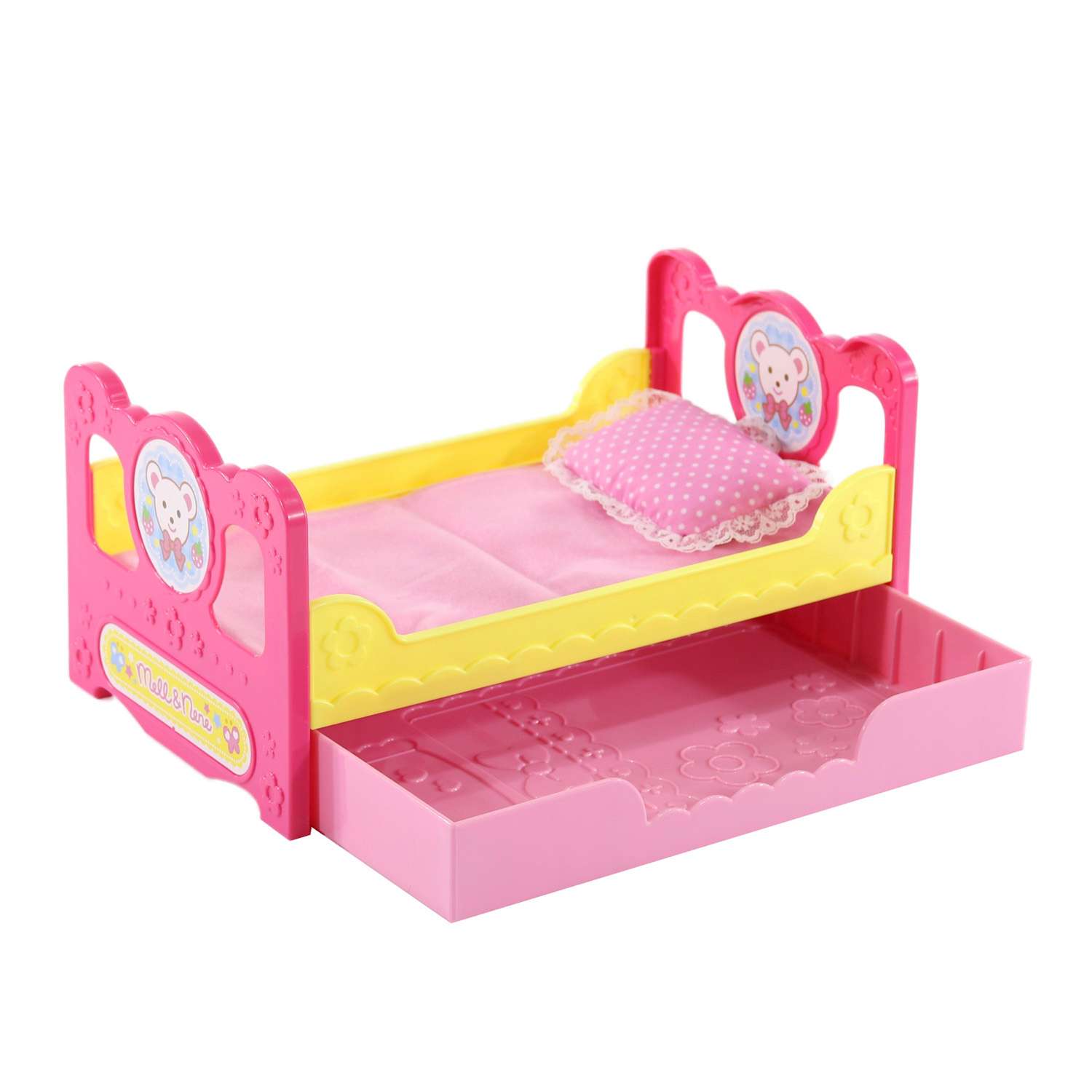 Кровать для куклы Kawaii Mell с выдвижным ящиком 31Х19Х15 см 512463 - фото 1