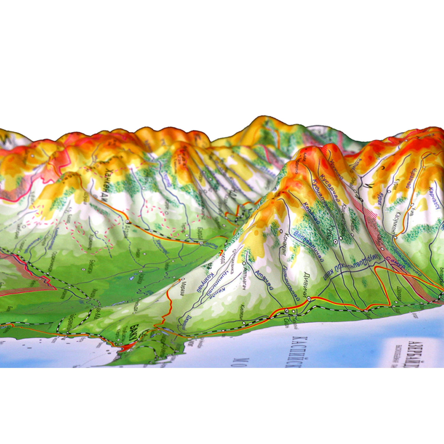 3D карта Testplay Азербайджан A4 - фото 5