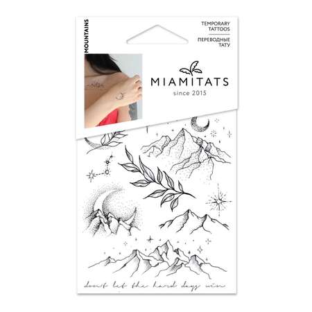 Переводные тату mini MIAMITATS Mountains