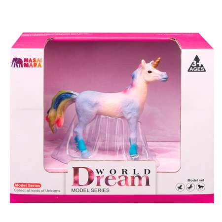 Игрушка фигурка Masai Mara Фиолетовый жеребенок-единорог с цветной гривой MM206-407