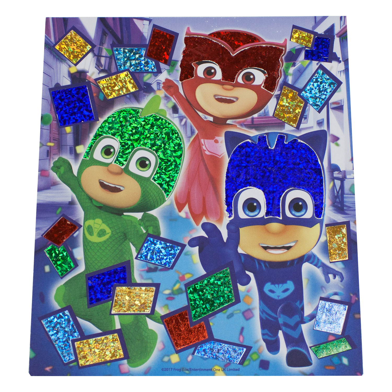 Аппликация из фольги PJ masks Дружная команда 17*20 см - фото 1