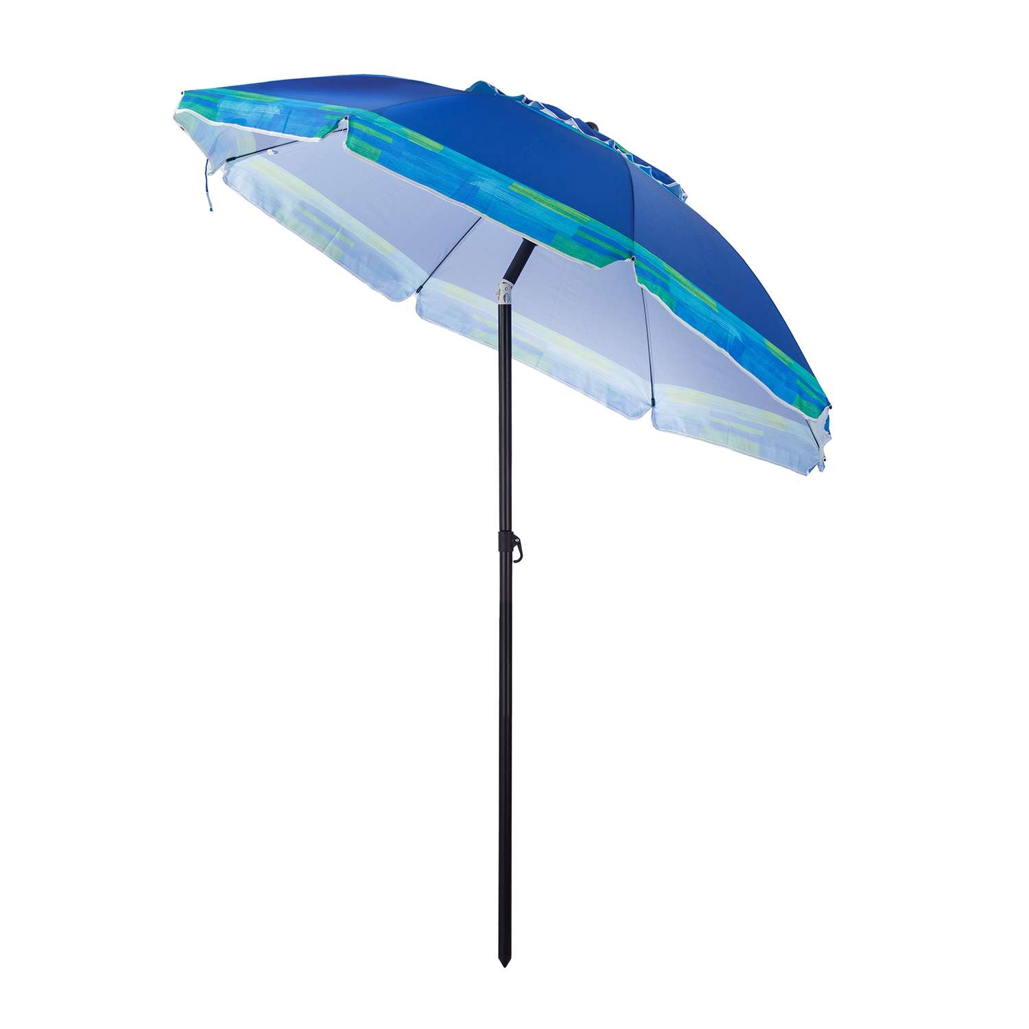 Зонт BABY STYLE 200-8G/синий/зеленая/полоса - фото 2