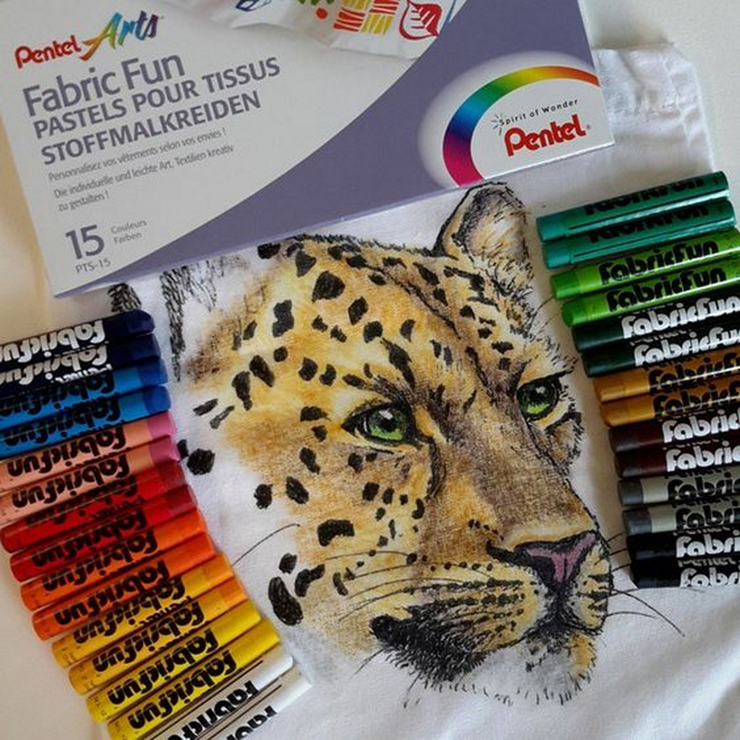 Пастель Pentel для ткани FabricFun Pastels 15 штук - фото 3