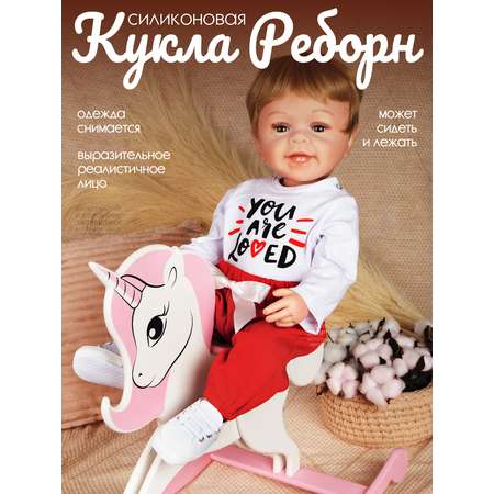 Кукла AMORE BELLO Реборн силиконовая реалистичная с аксессуарами