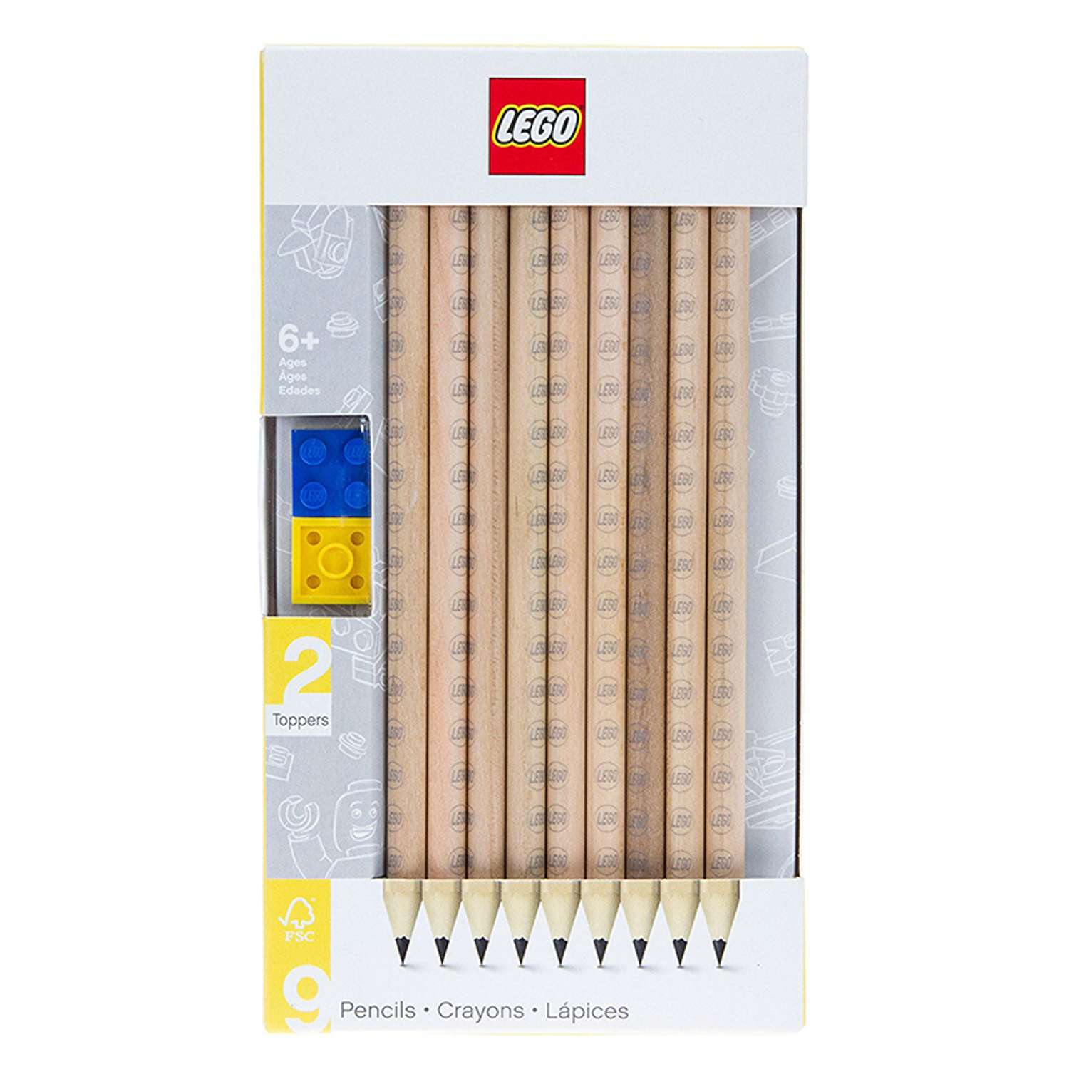 Набор карандашей LEGO 9 шт ТМ грифельные - фото 1