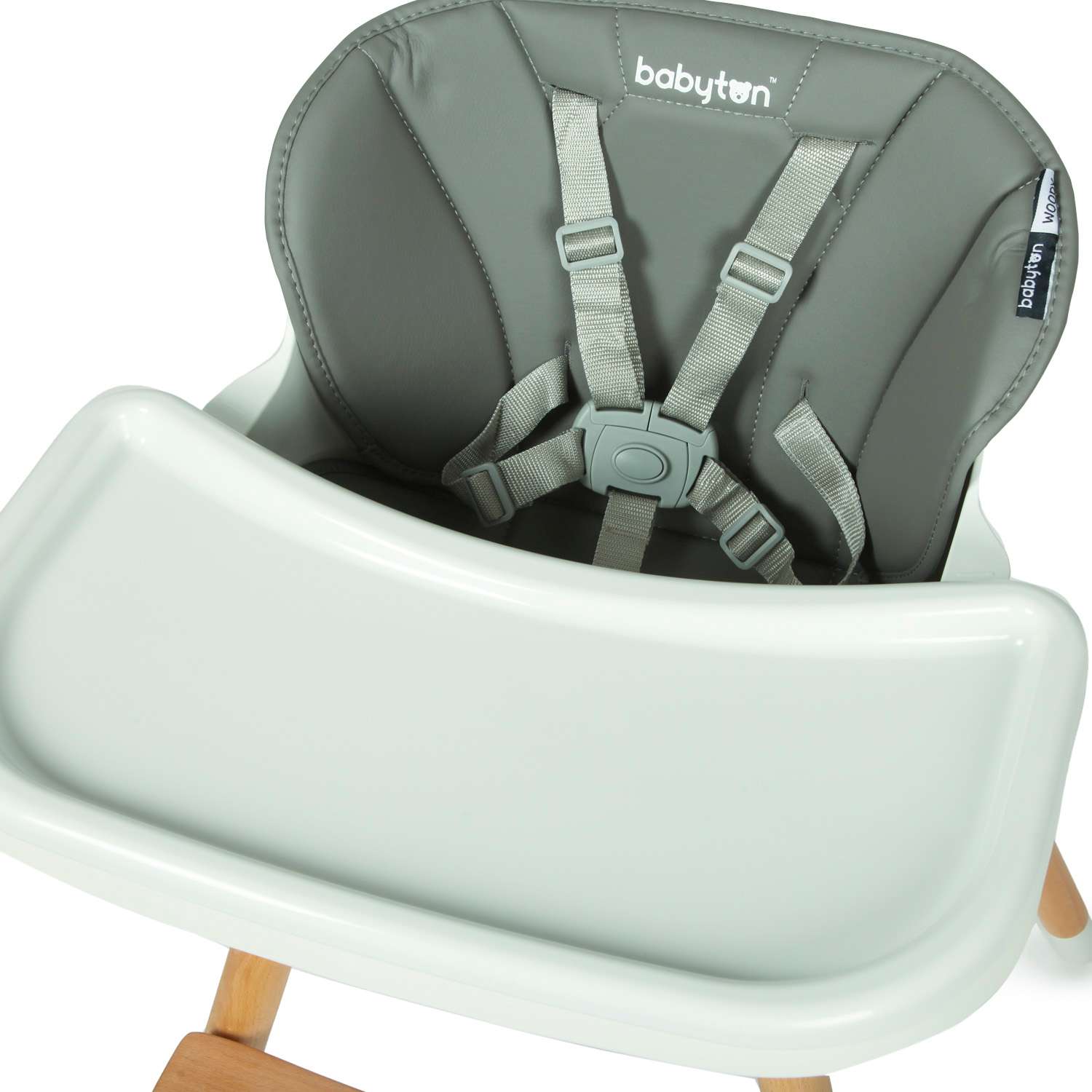 Стул для кормления Babyton Woody Grey - фото 9