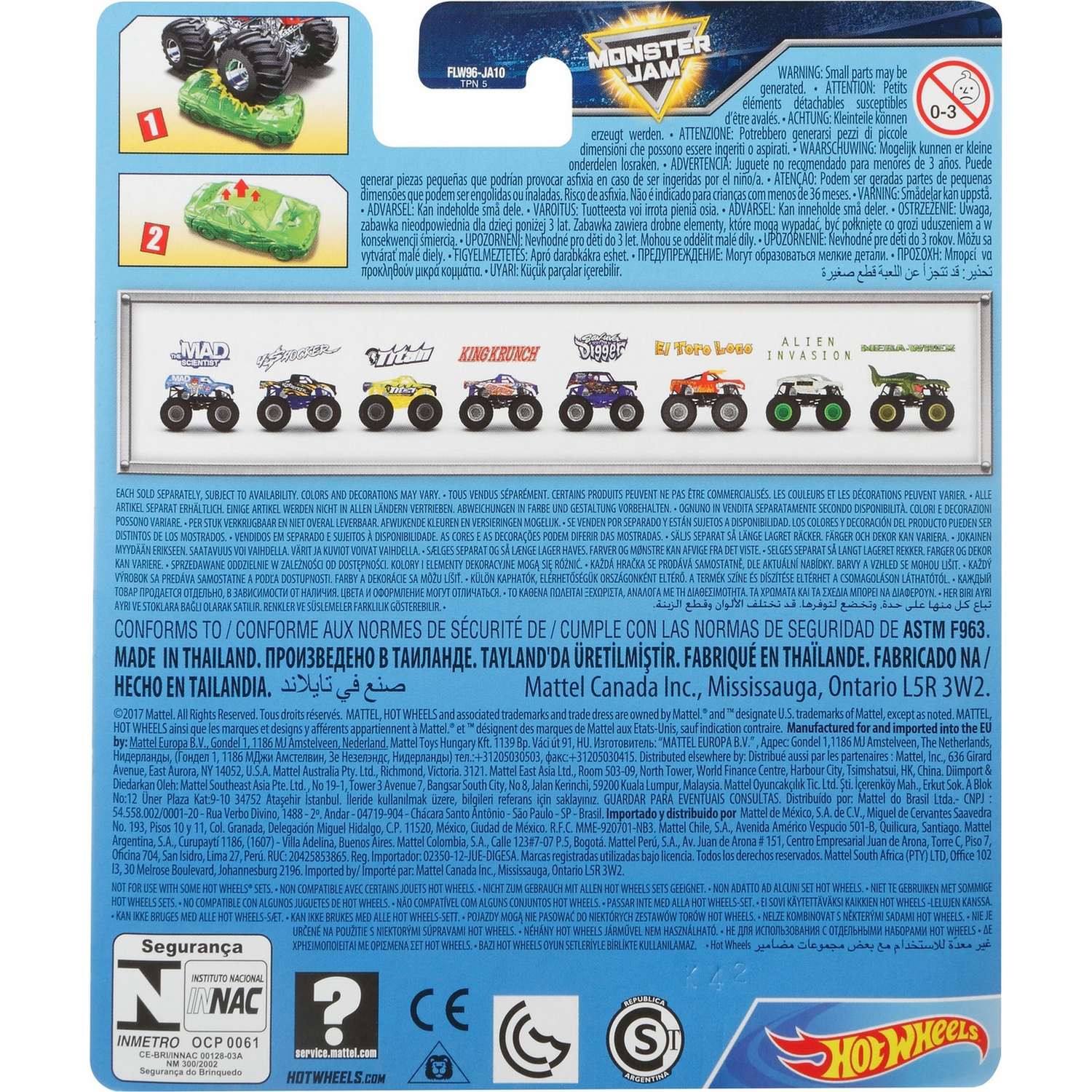 Автомобиль Hot Wheels 1:64 красный 21572 - фото 3