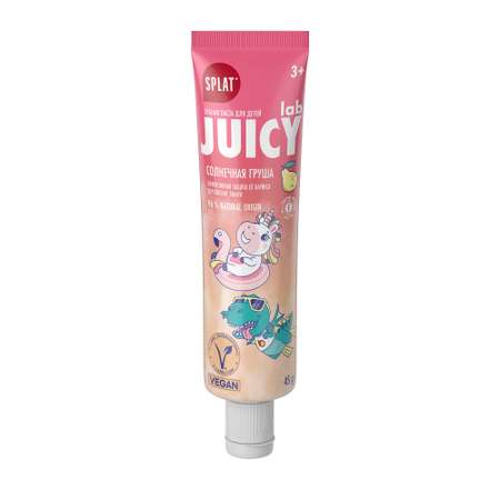 Зубная паста Splat Juicy lab детская Груша со фтором 45г