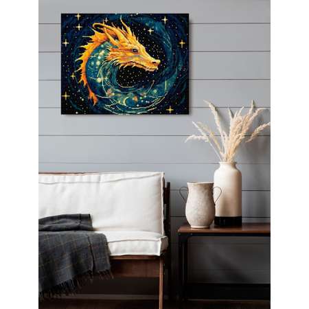 Алмазная мозаика Art on Canvas холст на деревянном подрамнике 40х50 см Год дракона