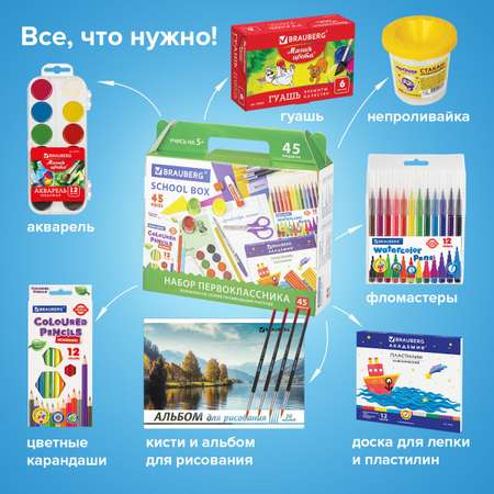 Набор школьника Brauberg 45 предм.