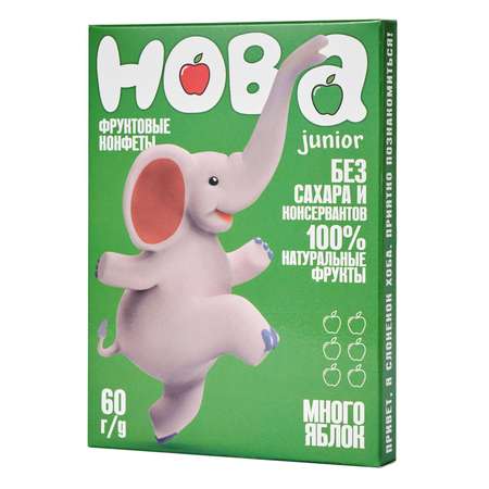 Конфеты фруктовые Hoba яблоко 60г