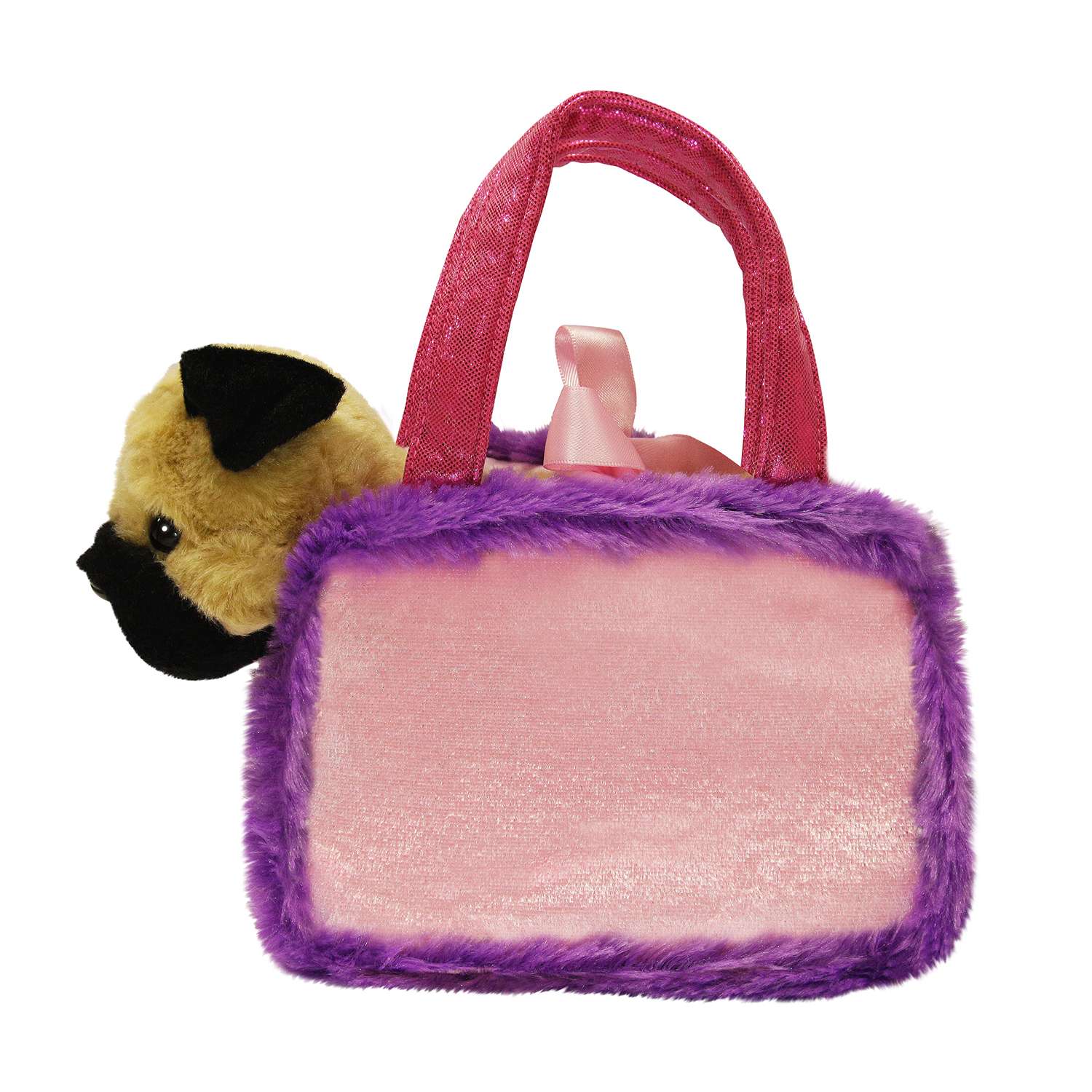 Игрушка мягкая Aurora Мопс в сумке-переноске 181196A - фото 7