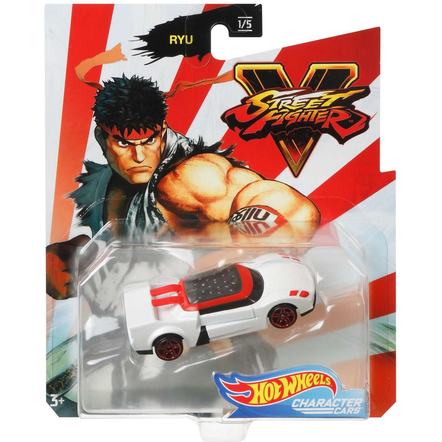 Машинка Hot Wheels Герои компьютерных игр Street Fighter Рю GJJ30 GJJ23 - фото 2