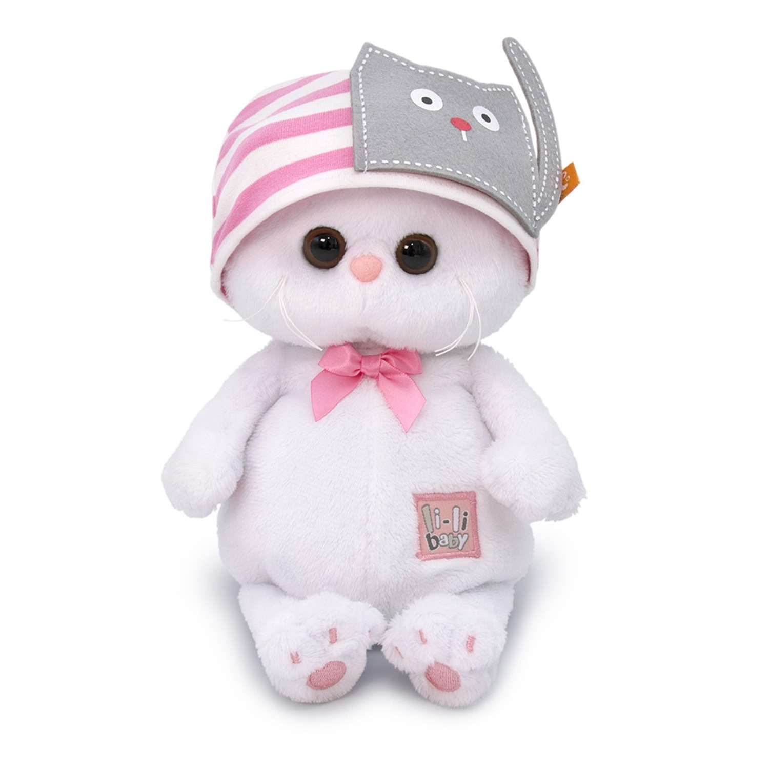 Мягкая игрушка BUDI BASA Ли-Ли Baby в шапочке с кошечкой 20 см LB-036 - фото 1