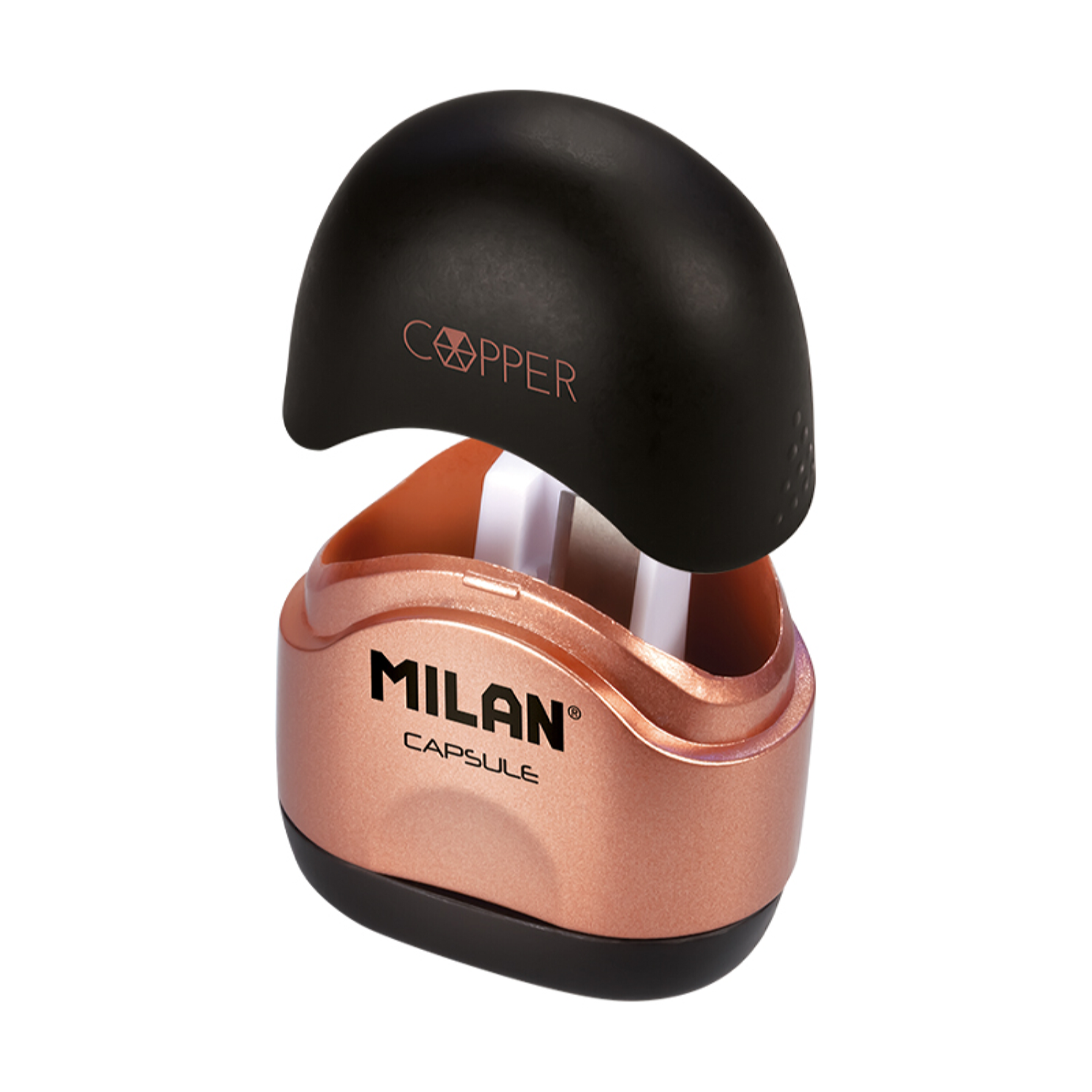 Набор точилка с ластиком MILAN CAPSULE Copper - фото 1